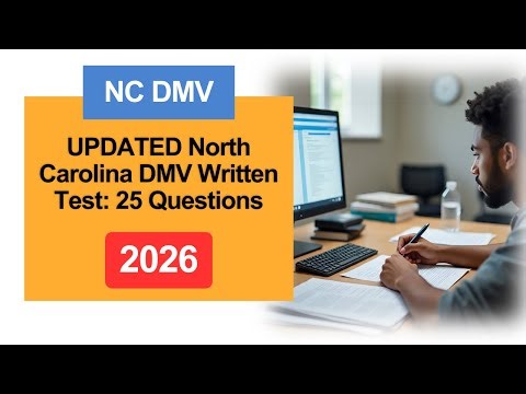 UPDATED 2026 North Carolina DMV Written Test: 25 Questions & Answers