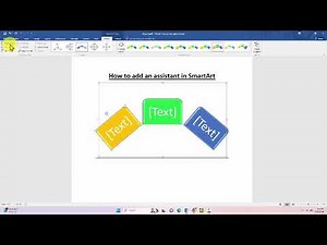 How to add an assistant in smartart