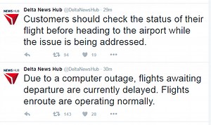 Delta check-in systems down world-wide - Economy Class & Beyond