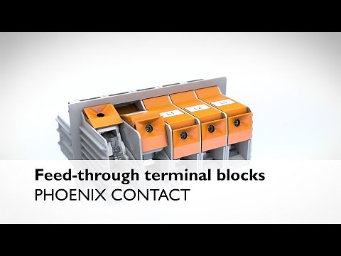 Transfer high currents with feed-through terminal blocks