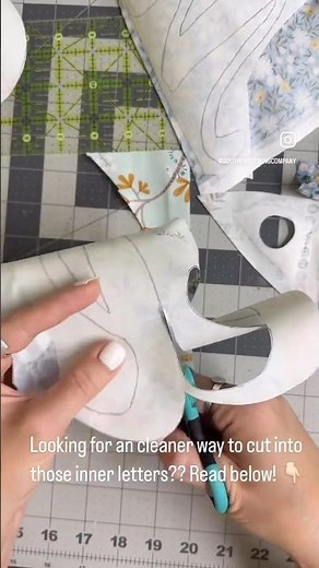 The best tool to get perfectly cut inner letters for applique? Read Below! #applique #quilting