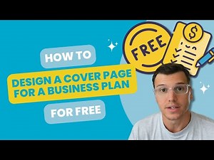 How to Create a Business Plan Cover Page For Free - Step-by-step Guide!