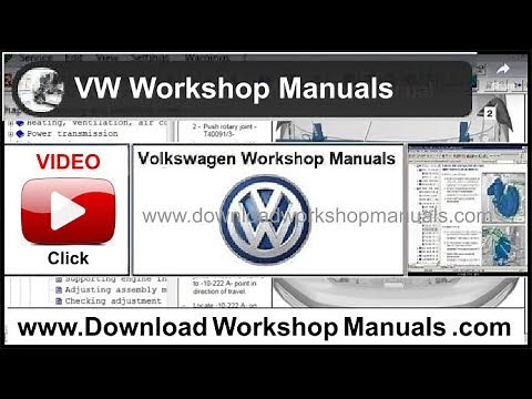 VW Volkswagen Service Repair Workshop Manual Download