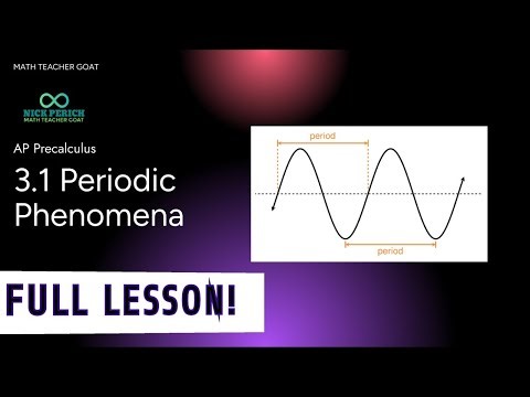 AP Precalculus 3.1 Periodic Phenomena FULL LESSON and NOTES