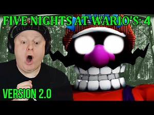 JUMPSCARED BY DEMON WARIO | FIVE NIGHTS AT WARIO'S 4 [ Version 2.0 Week 1 ] - Nights 4 5