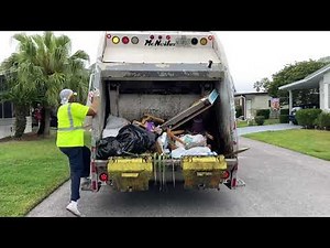 International McNeilus Rear Loader Garbage Truck