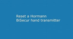 Reset a Hormann BiSecur Hand Transmitter | Hormann Remotes Technical