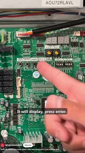 Fujitsu General Airstage - Indoor unit connection check VRF