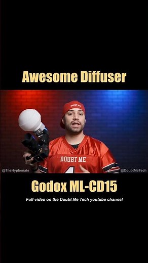 Best Speedlight Flash Modifier? [ Godox ML-CD15 Dome Diffuser ] Review