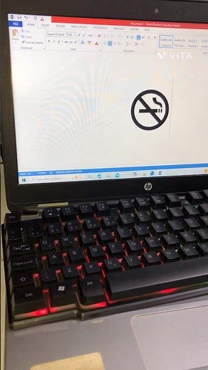 Shortcut Key In MS Word For No Smoking Sign | English Tutorial Shorts | ODI Tech