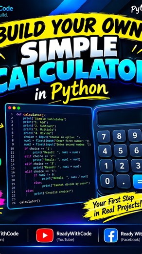 Create Your Own Calculator Using Python! 🧮🐍 | Mini Project #3project3 calculator