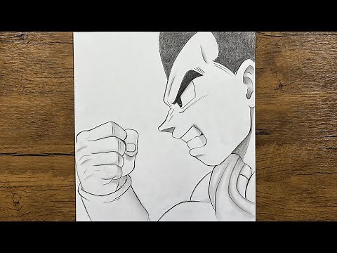 How to Sketch Vegeta | DBZ Drawing Tutorial