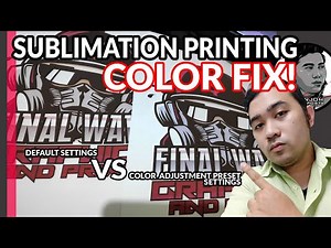 SUBLIMATION COLOR FIX, BEST SETTINGS FOR EPSON PRINTERS (TAGALOG)