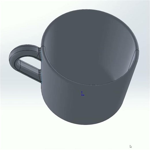 Editable Nordic Coffee Mug_B SolidWorks STEP STL
