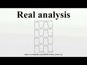 Real analysis