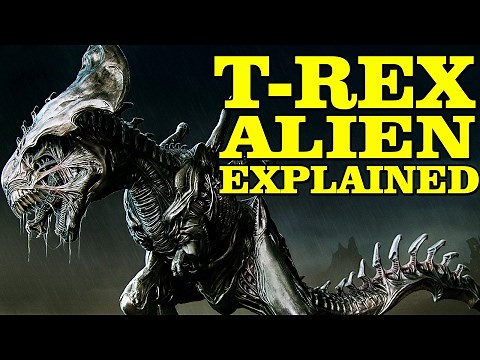ALIEN: T-REX HYBRID EXPLAINED XENOMORPH DINOSAUR XENO TREX TYRANNOSAURUS REX