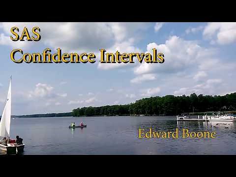 Confidence Intervals in SAS