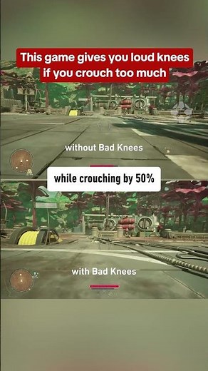 Finally, a game with realistic knees.