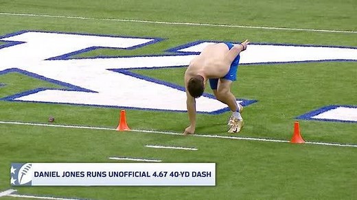 1M views · 3.7K reactions | A 4.67 40 and a rocket arm. The BEST from Duke Football QB Daniel Jones' Pro Day! | NFL | Facebook