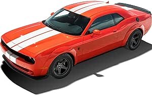 Amazon.com: Racing Stripes Kit for Dodge Challenger 2015-2022 Graphics Decal Stickers (Gloss White) : Everything Else