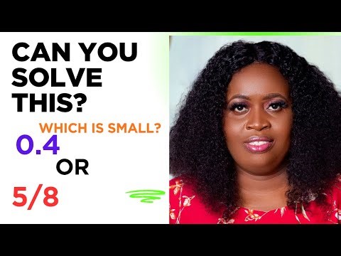 Ordering of decimals and fractions #maths