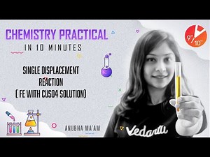 Single Displacement Reaction (Fe with CuSo4 Solution) | Chemistry Practical in 10 Minutes 🧪| Vedantu