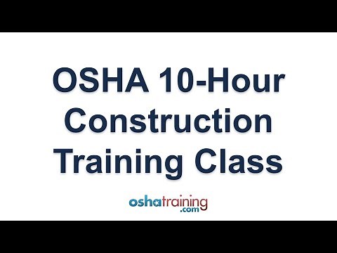 OSHA 10 Hour Construction Training