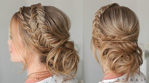 3.4K views · 70 reactions | We're trying to get creative over here mixing different types of braids. Learn how to recreate this updo that incorporates a twist braid and dutch fishtail braid! Thanks for watching! xo | Missy Sue Blog | Facebook