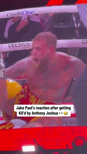 Jake Paul's Reaction to KO by Anthony Joshua