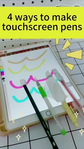 4 ways to make a touch screen pen #fyp #diy #handmade #handcraft #diyideas #tutorial #creative
