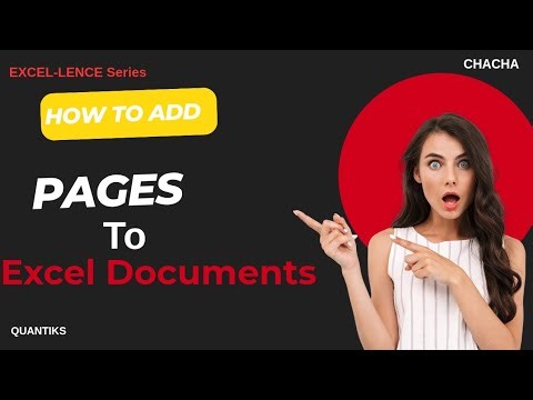 How To Add Pages to Excel Documents