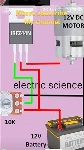 DIY 12V DC Motor Speed Controller | Easy Electronics Project ⚡”#diy #shortvideo #shortsyoutube
