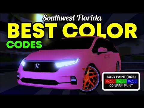 BEST COLOR CODES TO USE IN SOUTHWEST FLORIDA ROBLOX