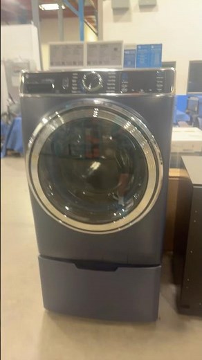 GE General Electric profile front load washer blue