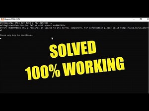 FIX WSL2 Error: WSLRegisterDistribution failed with error 0x800701bc in Windows 11