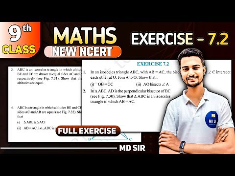 Class 9 Maths Chapter 7 | Triangles | Exercise 7.2 Solutions