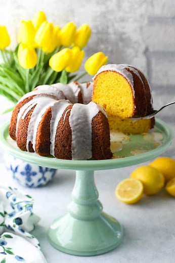 Lemon Bundt Cake with Cake Mix
