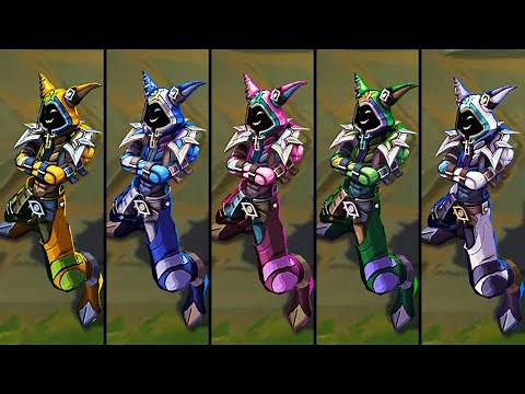 All Soul Fighter Shaco Chromas (League of Legends)
