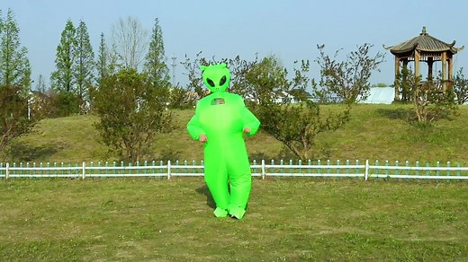 Inflatable alien costume#inflatablecostume #halloweencostume