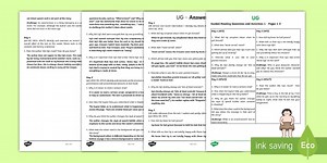 Guided Reading Questions Pages 1-3 to Support Teaching on Ug