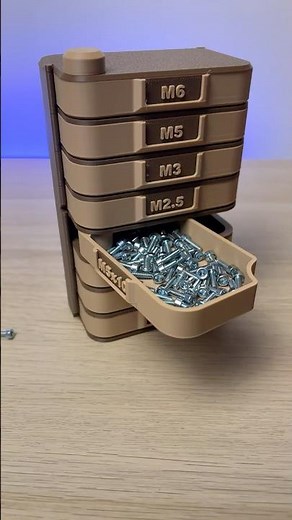 3D Printed Modular Storage Tower #organizer #3dprinting #storagesolutions