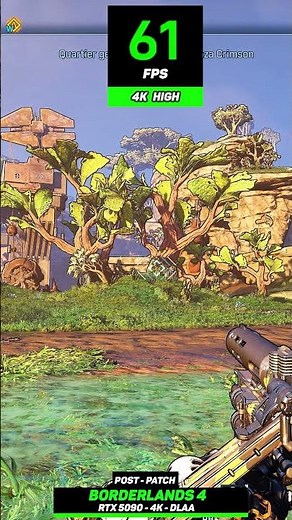 RTX 5090 Borderlands 4 - 4K Native vs DLSS Comparison #borderlands4 #nvidia #benchmark