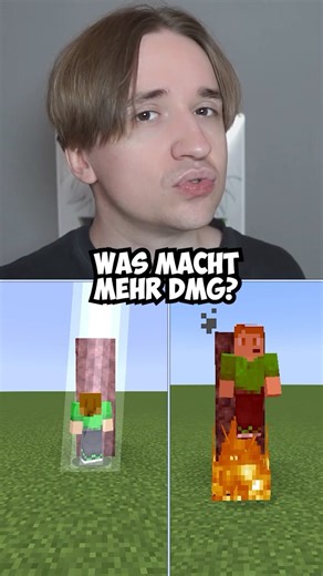 Which does more damage? | #Minecraft #MinecraftShorts #Shorts