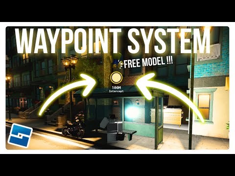 How to easily make a WAYPOINT SYSTEM in Roblox studio... (FREE model)