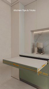 Check these two tricks to maximize kitchen storage and countertop space 💫🍽️💡✨ a thin corner spices cabinet & a hidden pull out drawer that turns into additional countertop space 💡✨ • • #Kitchenstorage #kitchenreno #kitchencorner | Tiffany Design Studio