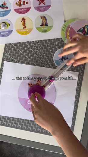 Efficient Circle Cutting Tool for Classroom Resources | Teacher Tip Part 84