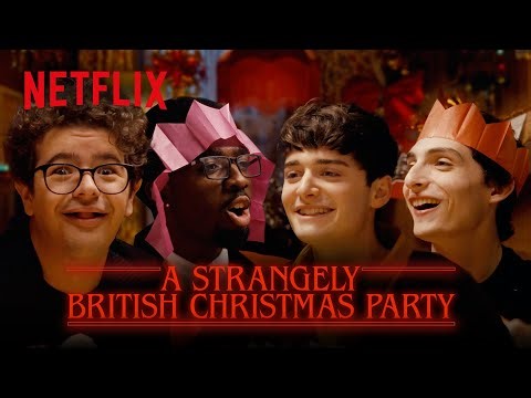 A Proper British Christmas Dinner with The Cast of Stranger Things | Netflix