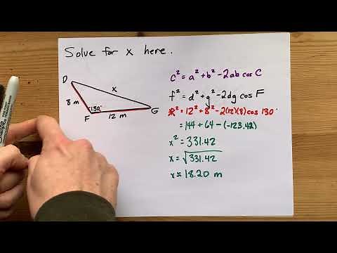 Cosine Law Explained: How to Use it + 2 Examples
