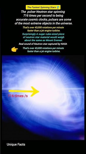 Pulsars The Fastest Spinning Stars in the Universe.?😱