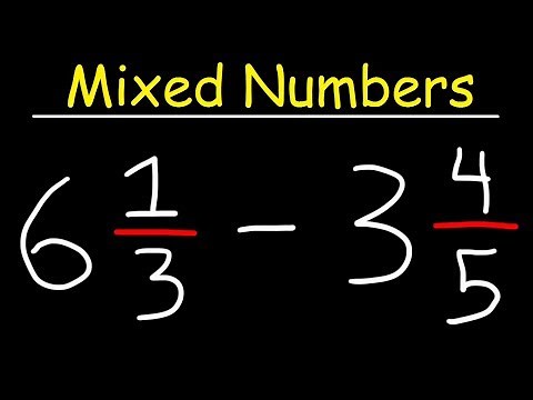 Subtracting Mixed Numbers